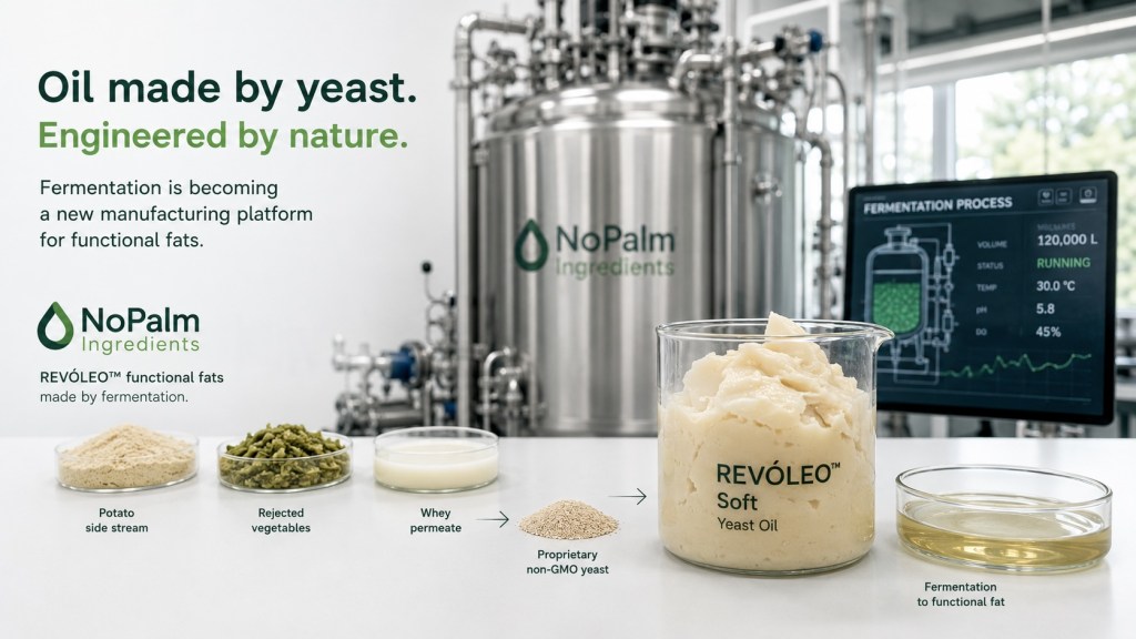 Oil Made by Yeast? NoPalm Ingredients Is Building a New Production Platform for Functional&nbsp;Fats